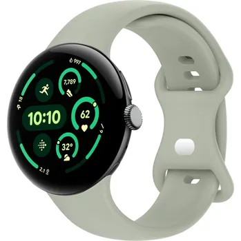 Ostatní příslušenství k chytrým hodinkám VSECHNONAMOBIL 87245 BUTTERFLY Vyměnitelný řemínek pro Google Pixel Watch 3 41mm / Pixel Watch 4 41mm šedý-zelený