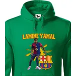 Pánská mikina Lamine Yamal, Barva Zelená, Velikost L, Canvas Pánská mikina Bezvatriko.cz 2758