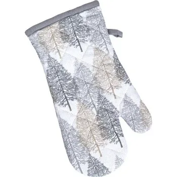 Chňapka SCANquilt chňapka RUKAVICE TRIO stromky šedá 18 x 32 cm