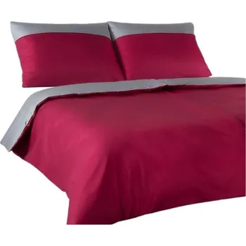Povlečení Saténové povlečení GEON bavlněný satén vínovošedá 140x200 70x90