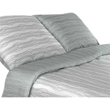 Povlečení Damaškové povlečení Geon modern look šedá 140x220 70x90