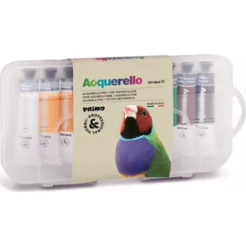 Vodová barva AKVARELOVÉ BARVY V TUBÁCH PRIMO 10 KS italské