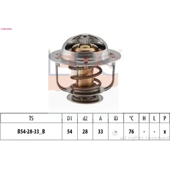 Chladič motoru Termostat, chladivo EPS 1.880.400S