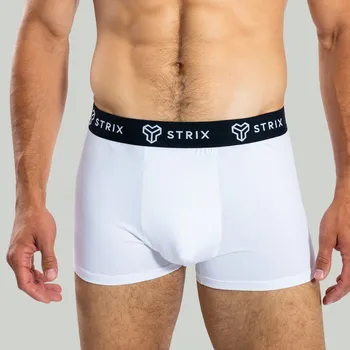 Boxerky STRIX Pánské boxerky Essential Trunks 2Pack White XXL