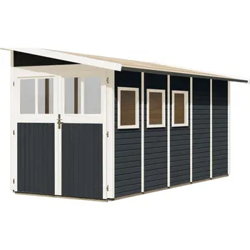 Zahradní domek Dřevěný zahradní domek WANDLITZ 181x442 cm Lanitplast