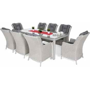 Zahradní sestava Zahradní jídelní set 8+1 polyratan