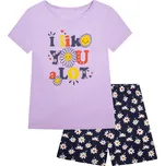 Dívčí pyžamo - Wolf S2461, fialková / tmavě modrá Barva: Fialková, Velikost: 122