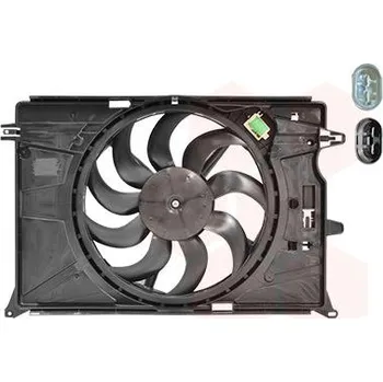 Motor automobilu Větrák, chlazení motoru VAN WEZEL 1704746