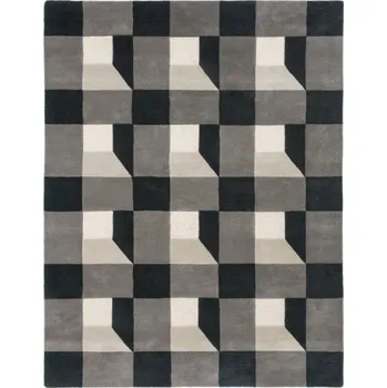 Koberec Vopi Vlněný kusový koberec Harlequin Blocks slate 141904 Brink & Campman (Varianta: 250 x 350)