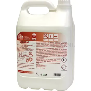 WC čistič Gel na čištění a dezinfekci toalet a sanitárních zařízení 5 l | DOLPHIN, SANI MAX