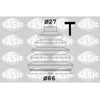 Manžeta ke kolu Sada měchů, hnací hřídel SASIC 1906070