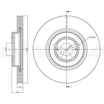 Brzdový kotouč Brzdový kotouč CIFAM 800-854C