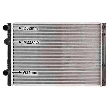 Chladič motoru Chladič, chlazení motoru VAN WEZEL 58002260