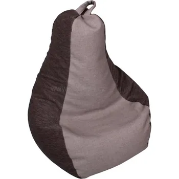 Sedací pytel Sedací vak Hrušku šedá