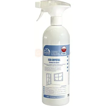 Ekologický čisticí prostředek na bázi alkoholu na čištění a údržbu skla a zasklení 0,75 l | DOLPHIN, CRYSTAL Eco