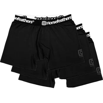 Boxerky trenky Horsefeathers Dynasty 3 Pack - Black XXL