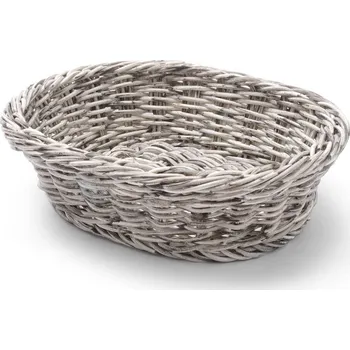 Odpadkový koš Oválný koš, HENDI, Světle šedá, 250x190x(H)65mm