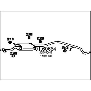Auto-moto Zadní tlumič výfuku MTS 01.60664