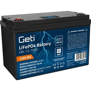 Trakční baterie Geti GBL-12-100D 12,8V 100Ah
