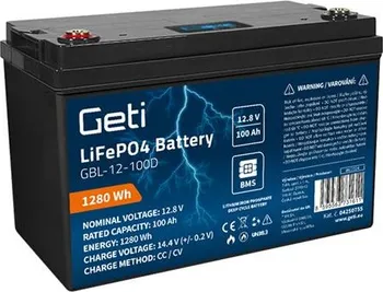 Trakční baterie Geti GBL-12-100D 12,8V 100Ah