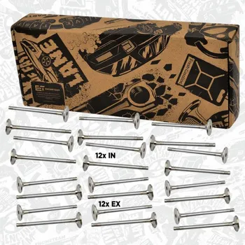 Rozvod motoru Sada ventilů, sací/výfukový ventil ET ENGINETEAM VS0028