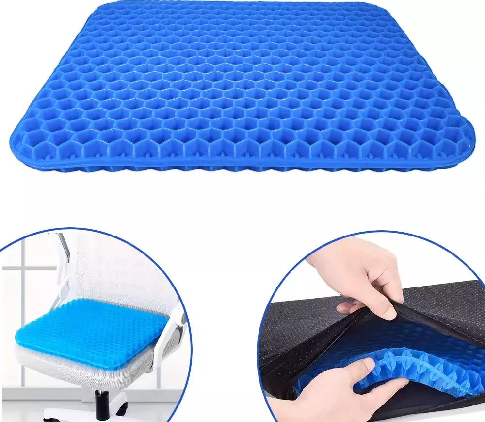 Wellife Gelový podsedák s protiskluzovým potahem COMFY 38 x 36 x 3 cm, MGP2