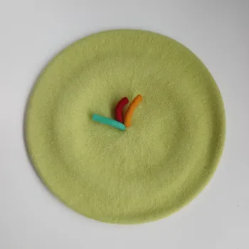 Čepice Dětský baret veselé rádio Barva: Limetková, Obvod hlavy: 54-55