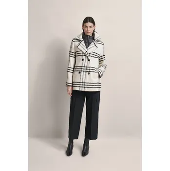 Dámský kabát Bugatti dámský vlněný kabát 661728 020 Multi 42