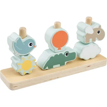 Houpací kůň Dřevěná interaktivní hračka Done by Deer Happy clouds