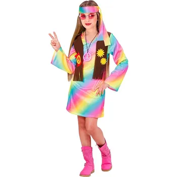 Karnevalový kostým Dívčí kostým hippie - Pro věk 11-13 let