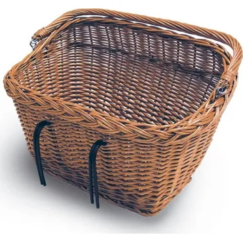 košík na kolo koš BASIL Dublin přední proutěný s háky (koš BASIL Dublin přední proutěný s háky)