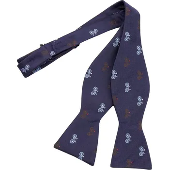 Motýlek Bubibubi Tmavomodrý vázací motýlek s koly