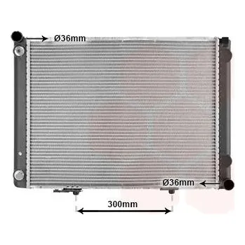 Motor automobilu Chladič, chlazení motoru VAN WEZEL 30002074