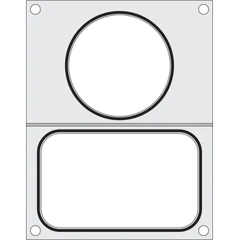 Vakuovačka Těsnicí matrice pro těsnicí stroj , HENDI, 2 nádoby: 1x 178x113 mm + 1x ø115 mm