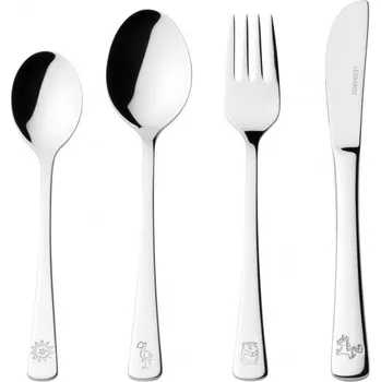 Talíř Leonardo Bambini Set dětských příborů 4 kusy Barva: dívčí