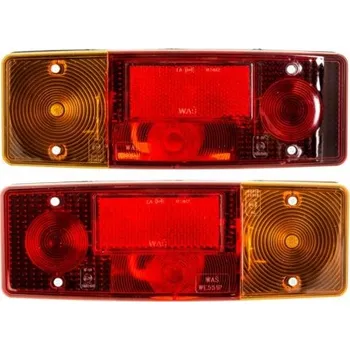 Zadní světlomet Zadní sdružené světlo s odrazkou C-360 přívěs 2ks P+L leštěná Wś MZR 67511