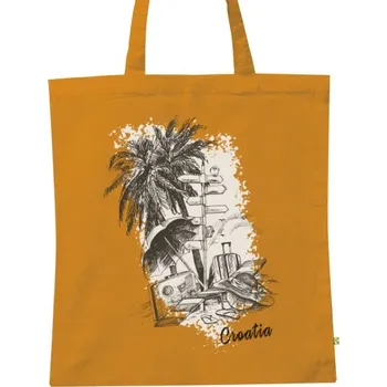 Pánské oblečení BIO plátěná taška s potiskem Croatia
