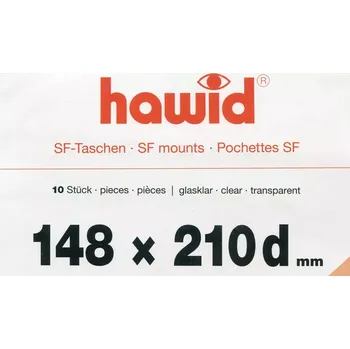 Obal pro sběratelský předmět Hawid blok 148 x 210 mm (d) - balení 10 ks černý