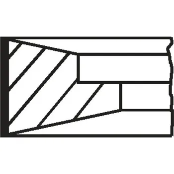 Píst motoru Sada pístních kroužků MAHLE 061 65 N0