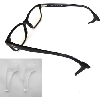 Motýlek Blingstar A2 - Protiskluzové háčky na brýle - brzdičky - koncovky * transparent *silikonové