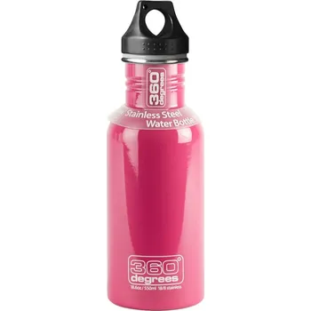 Láhev láhev ocelová 360° 360° Stainless Drink Kids Bottle 350 ML with Kids Flip Cap Pink