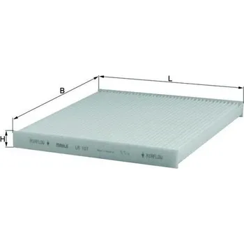Kabinový filtr Filtr, vzduch v interiéru KNECHT LA 107