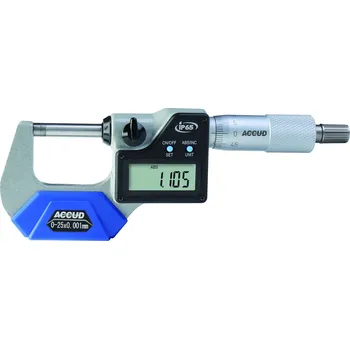 ACCUD 313-01 mikrometr digitální vodotěsný IP65 313-001-01 - 0-25/0,001 mm
