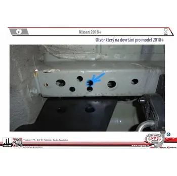 Tažné zařízení Tažné zařízení Nissan Qashqai 05/2019->05/2021 BS 053-713 od SVC GROUP