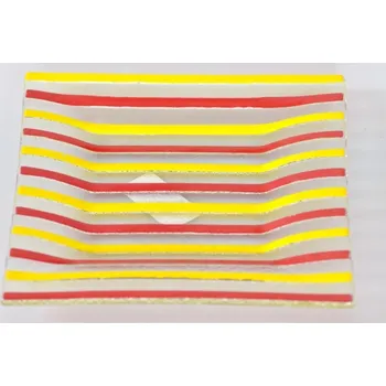 Svícen Svícen skleněný pruhovaný