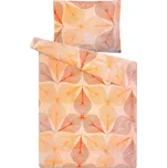 Povlečení SYMBIÓZA ORANŽOVÁ mikroflanel 140x200cm + 70x90cm