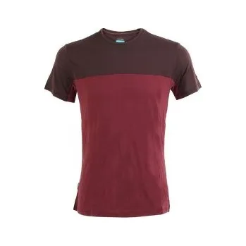 Pánské termoprádlo Icebreaker Merino 125 Cool-lite Sphere III SS Tee Colour Block Men PORT/BITTERSWEET/CB červená L