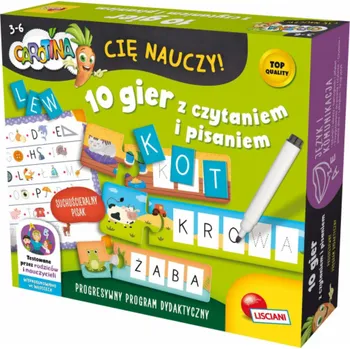 Desková hra Sada Lisciani Carotina - 10 her pro čtení a psaní