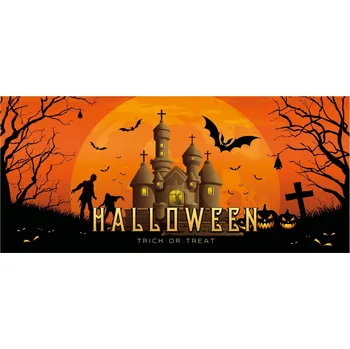 Party dekorace Halloween Banner, Hororový dům, 400x180cm