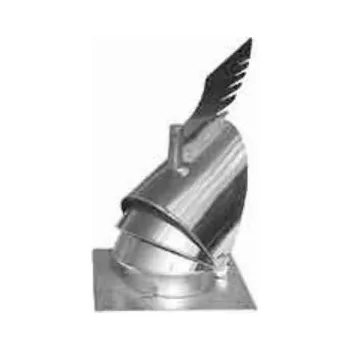 Komín Karl komínová hlavice K 30 výklopná se čtvercovou podstavou, průměr 150mm